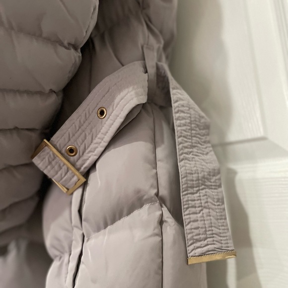 Long Hooded Puffer Jacket Grey - M - Picture 13 of 16